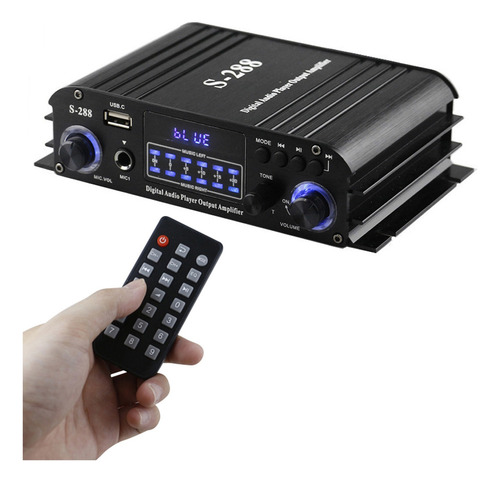 S-288 Mini Amplificador De Potencia De Audio Digital Bt5.0 D