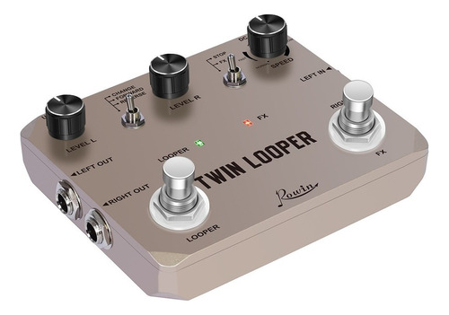 Pedal De Efecto Rowin Twin Series Twin Looper  Rosa