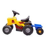 Tractor A Batería Para Niños Rodacross Tractorcross  Color Amarillo 220v-230v