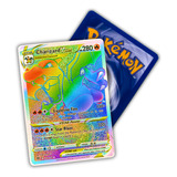 Carta Pokémon Holografica Brilho - Charizard Vstar Rainbow