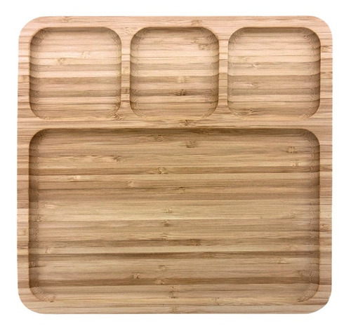 Petisqueira Retangular De Bambu Ecokitchen 25cm Mimo Style