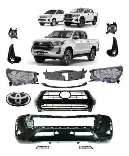 Kit Transformação Hilux 2016/2019 2020 Pra 2022/2023 Sem Led