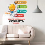 Vinilo Pared Grupo De Trabajo Motivador Wall Stickers