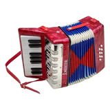 Acordeon De Madera J.meister Mc104w 8 Bajos 17 Botones 