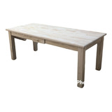 Mesa De Comedor Estilo Campo  200cm X 90cm Madera De Pino