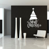 Vinilo Decorativo Para Pared Arbol Navideño Navidad