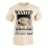 Playera Cartel Wanted Roronoa Zoro One Piece $250