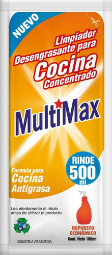 Sobre Sachet Desengrasante Concentrado Multimax Multiuso