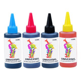 Pack 4 Pzas Tinta Universal Generica Epson Hp Brother Canon