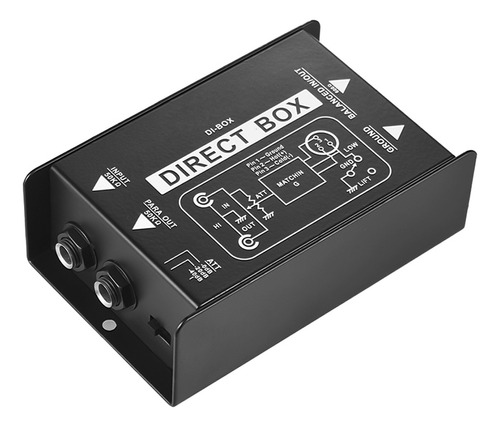 Convertidor Xlr Box Interfaces Pasivas Inyección De Señal Tr