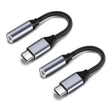 Adaptador Usb C 3.5 Mm Auriculares Compatible Google Pi...