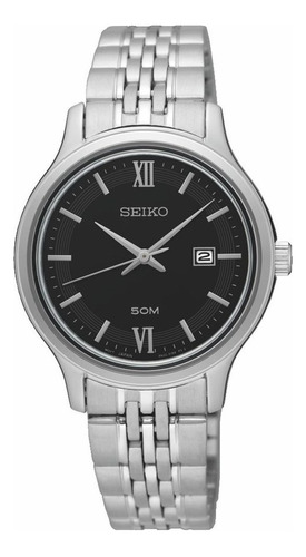 Reloj Seiko Sur707p1 Dama Acero Inoxidable Fechador 50m Wr