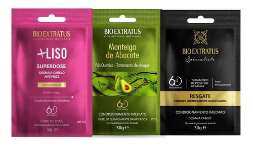 Cronograma Capilar Superdoses Bio Extratus Cabelos Lisos