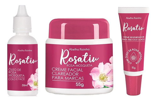 Creme Clareador + Óleo Rosa Mosqueta + Creme Área Dos Olhos Tipo De Pele Normal