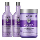  Kit Cicatrifios Loiro Perfeito Shampoo + Cond 800ml Inoar