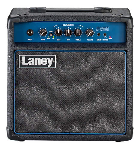 Amplificador Laney Richter Bass Rb1 Para Bajo De 15w Color Gris/azul 220v - 240v