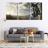 Quadro Mozaico Decorativo 3 Partes Assasins Creed Em Hd