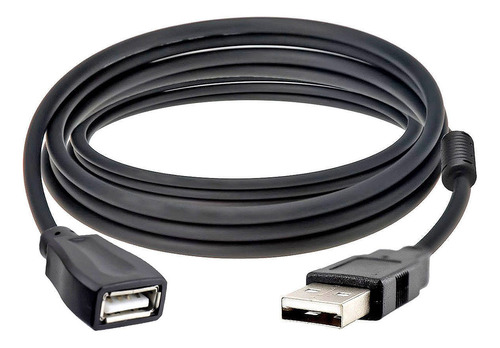 Cabo Usb 3 Metros Extensor Com Filtro Am+af Extensão Preto