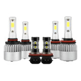 Luz Alta/baja/niebla Kit Faros Led 8000lm Para Para Subaru