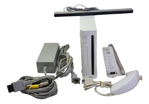 Kit Console Nintendo Wii Bloqueado Funcionando Com Detalhe