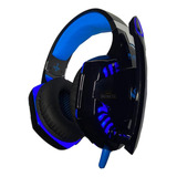 Fone De Ouvido Hadset Gamer Kp-455a - Azul