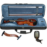 Kit Violino Eagle Ve144 4/4 Envernizado+ Espaleira+ Afinador