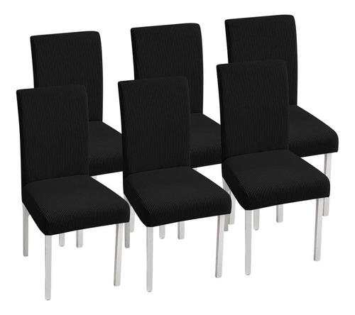 6 Pzs Fundas Protectoras Removibles Para Silla Comedor