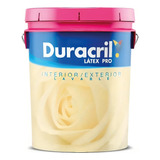 Pintura Latex Pro Duracril Interior-exterior Lavable 20lt Color Blanco