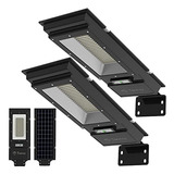 Paquete De 2 Faros Solares Para Exteriores De 100 W, 200 Led