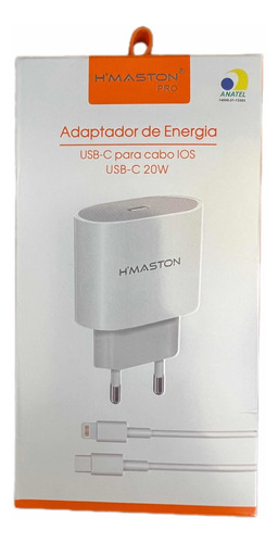 Carregador Adaptador 20w iPhone Usb-c Cabo Ios Hmaston