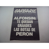 #x Barbarie N° 2 Ignacio Anzoategui Fabian Autori Año 1984