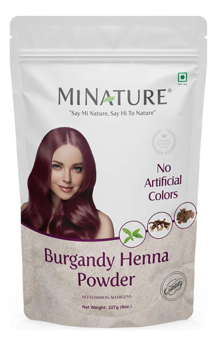 Minature Burgandy Henna Powder | Color De Cabello A Base De