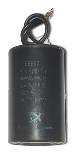 Capacitor 30 Mfd Microfaradios 450voltios 30uf Cable 450v.