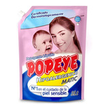Detergente Liquido Popeye Hipoalergénico Bebe 3l