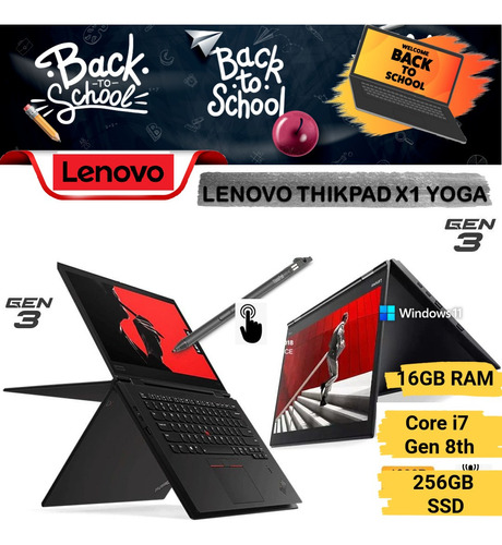 Lenovo Thinkpad X1 Yoga 3rd I7-8650u 1.90 Ghz 16gb 256gb