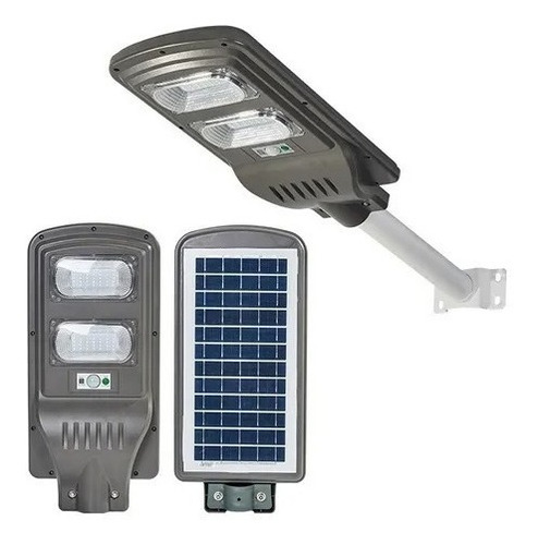 2 Luminarias Solar 40w C/soporte Calle Sensor Movim En Pilar