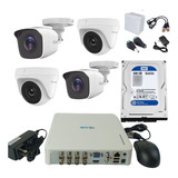 Kit Completo De Cámaras Hilook + Dvr + Accesorios 