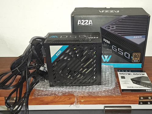 Fuente Azza 650w Psaz 80 Plus Bronze Atx Logg