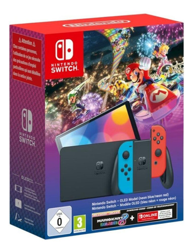 Nintendo Switch Oled Mario Kart 8 64gb + 3 Meses Online