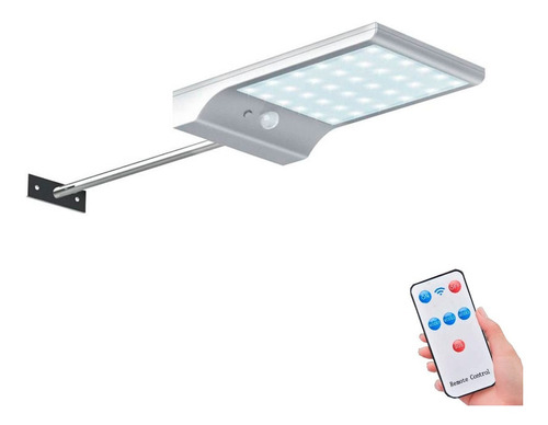 Reflector Solar Sendor Movimiento 48 Led Control Remoto Ip67