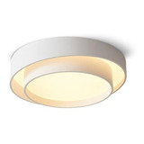 Plafon Led Salo-m Ø50cm 72w Aluminio Blanco Luz Calida