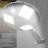 Foco Aplique Solar Redondo Exterior Iluminacion Led Sensor