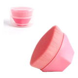 Pincel Maquiagem Base Hexagonal Oval Tiktok Blogueira Insta Cor Rosa