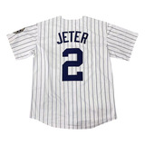 New York Yankees 2# Derek Jeter Camiseta Blanca