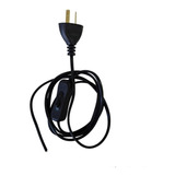 Cable Armado Para Velador 1.5 Mt Negro Sin Portalamparas