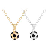 Xiaery 2 Piezas Elegante Collar De Fútbol Creativo Con