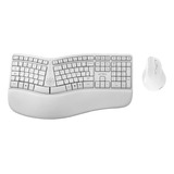 Combo Acteck  2 En 1 Teclado Ergonomico  Mouse Vertical 2.4