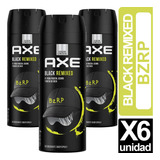 Desodorante Axe Black Remixed Bzrp X6 Unid