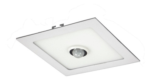 Paflon Led Embutir  6w Sensor De Presença -branco Quente