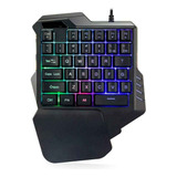 Teclado Alámbrico Gamer Iluminado Para Video Juegos